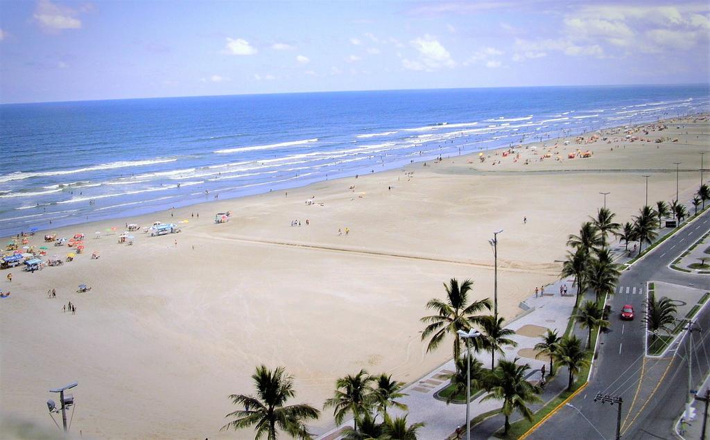 דירות פראייה גראנדה Apartamento Frente Ao Mar Em Praia Grande מראה חיצוני תמונה